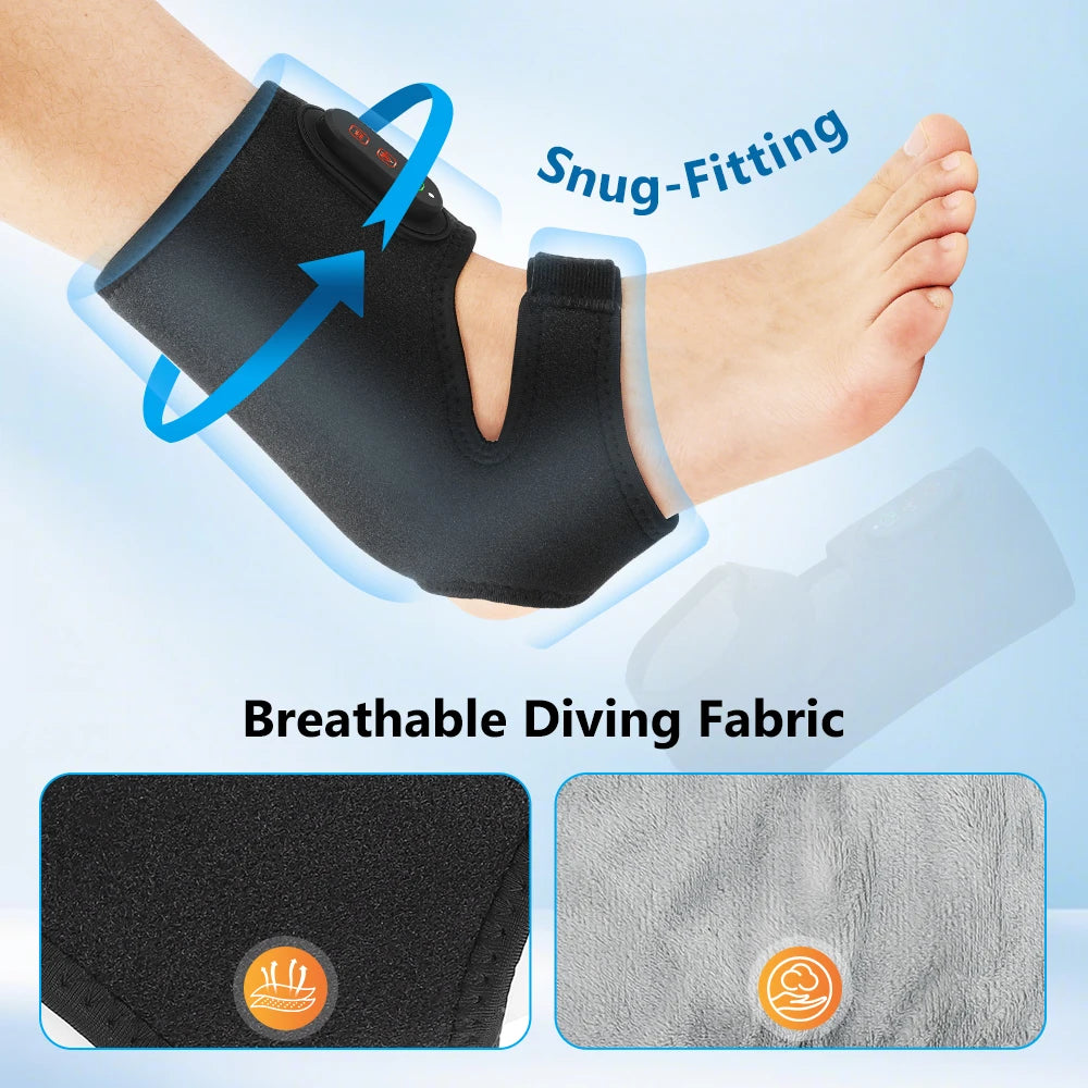 Cordless Heated Ankle Massager Wrap | App & Button Control Ankle Massager Wrap Vue