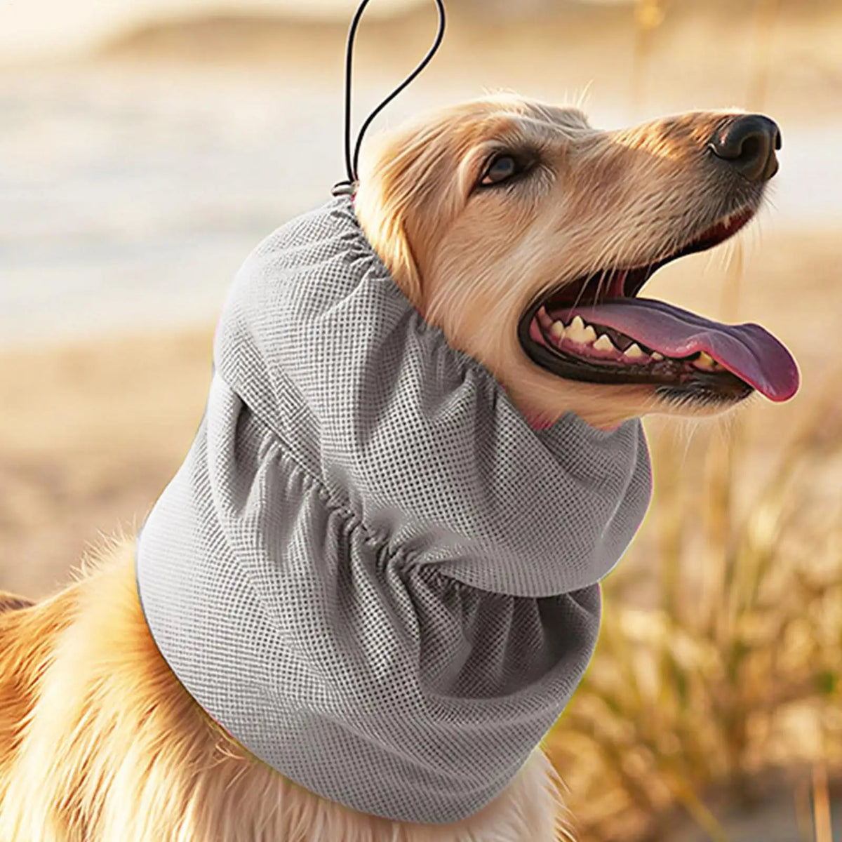 Adjustable Elastic Comfortable Dog Headband Cooling Ear Covers for Puppy Small Medium Large Breed Indoor Outdoor Home Summer Vue