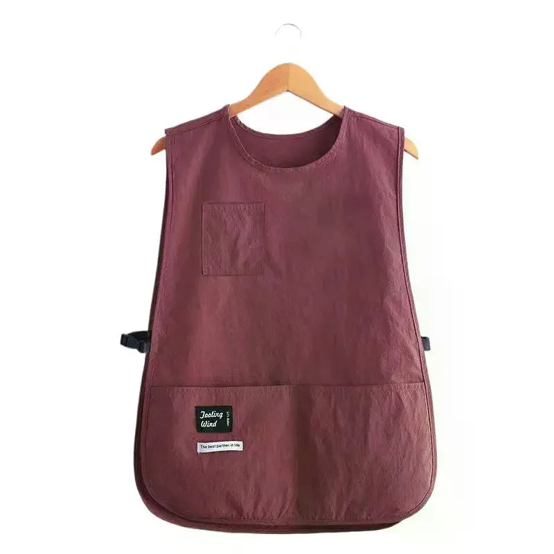 Waterproof Stain-resistant Apron Nylon Vest Breathable Sleeved Anti