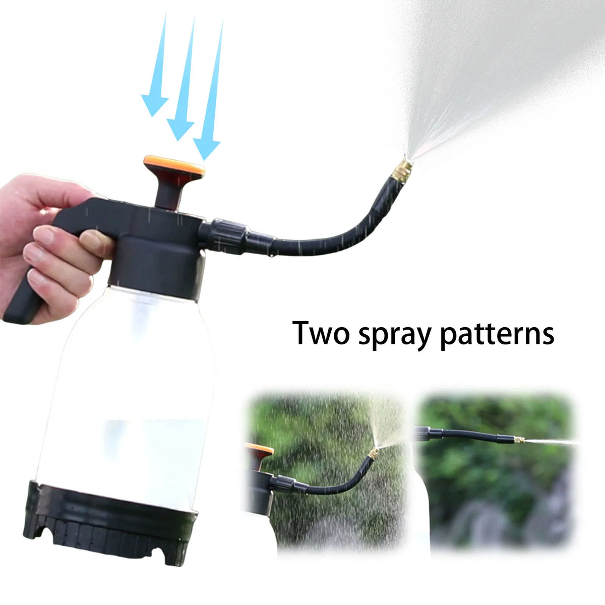 1.2L Garden Flower Spraying Equipment Hand Held Multi Functional Watering Can for Indoor Plants Car Cleaning and Household Use Vue