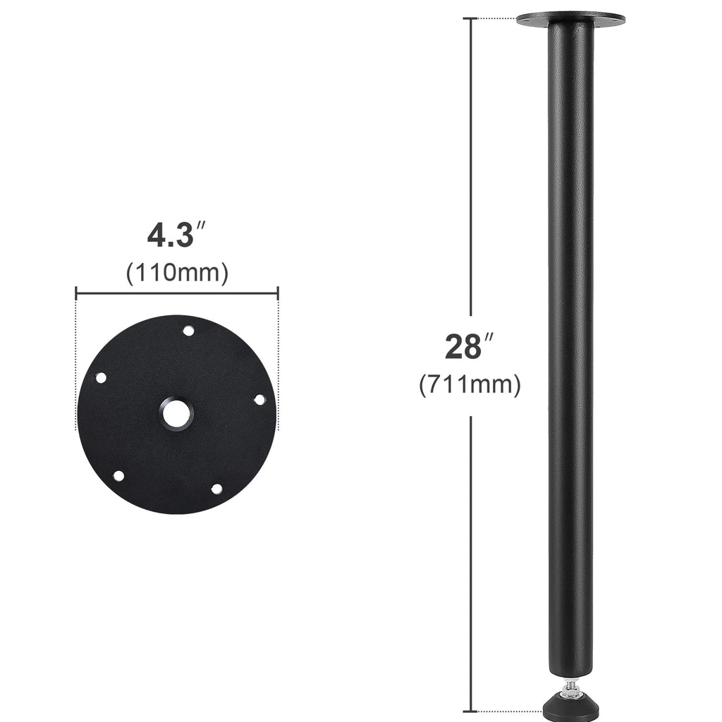 Heavy Duty 28" Steel Table Legs Adjustable Foot Cup Set of 4 Furniture Table Legs Vue 28inch Australia