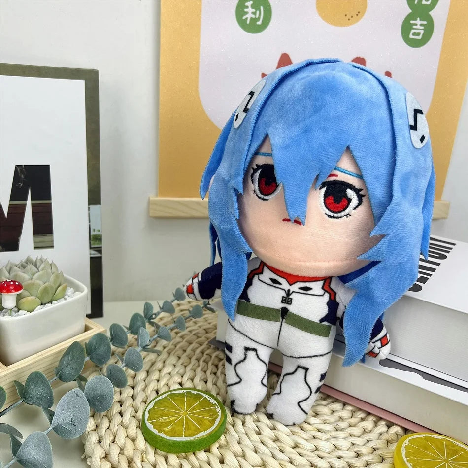 Classic Ayanami Rei Plush Toy Doll Cartoon Anime Plush Toy Kawaii Evangelion Plush Doll EVA Soft Stuffed Room Decor Xmas Gifts Vue