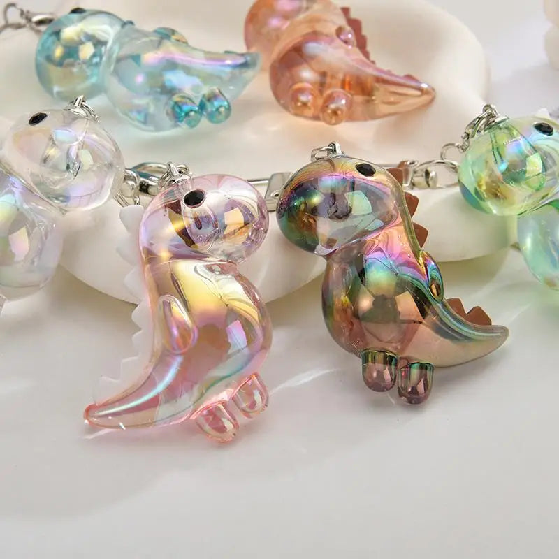 Cute Acrylic Dinosaur Keychain, Paired With Sturdy Buckle, Daily Casual Backpack And Bag Decoration, Christmas Surprise Gift Vue