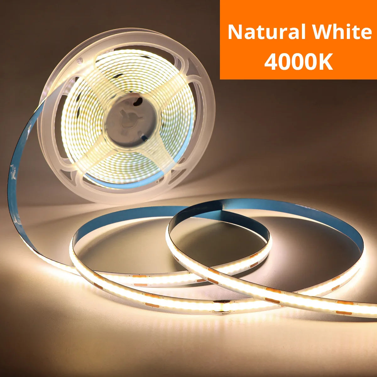 LED COB Diode Tape Light Strip USB Touch Sensor Dimmer Backlight 5V Ribbon DIY High Density Linear Lightings Lamp For Home Decor Vue Natural White 3m