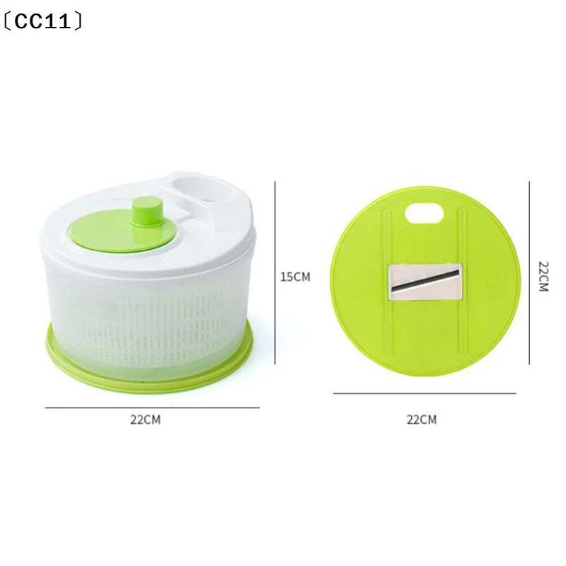 Household Salad Dryer Spinner Vegetable Dehydrator Multi-function