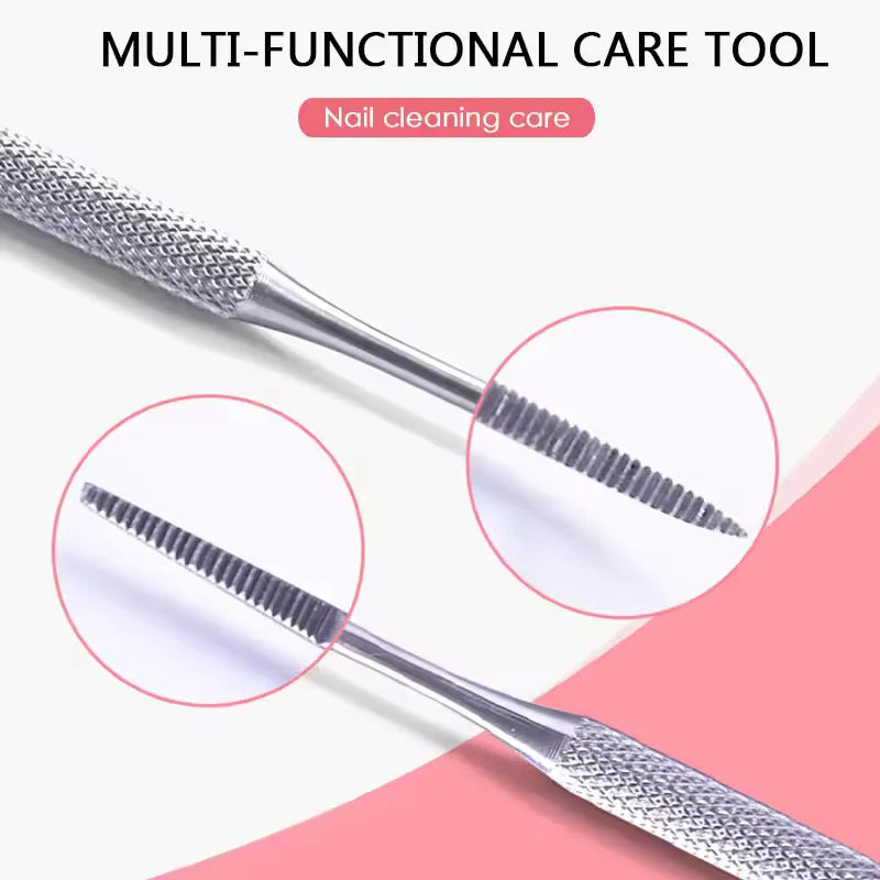 Stainless Toe Nail Ingrown Toe Nail Lifter File Double Ended Sided Manicure Pedicure Toenails Clean Foot Care Correction Tool Vue