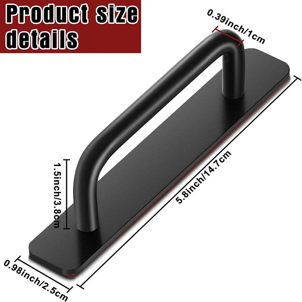 Adhesive Handle Cabinet Handle Drawer Non Drilled Push Pull Handle Adhesive Handle Suitable for Kitchen Cabinets Bathrooms Vue