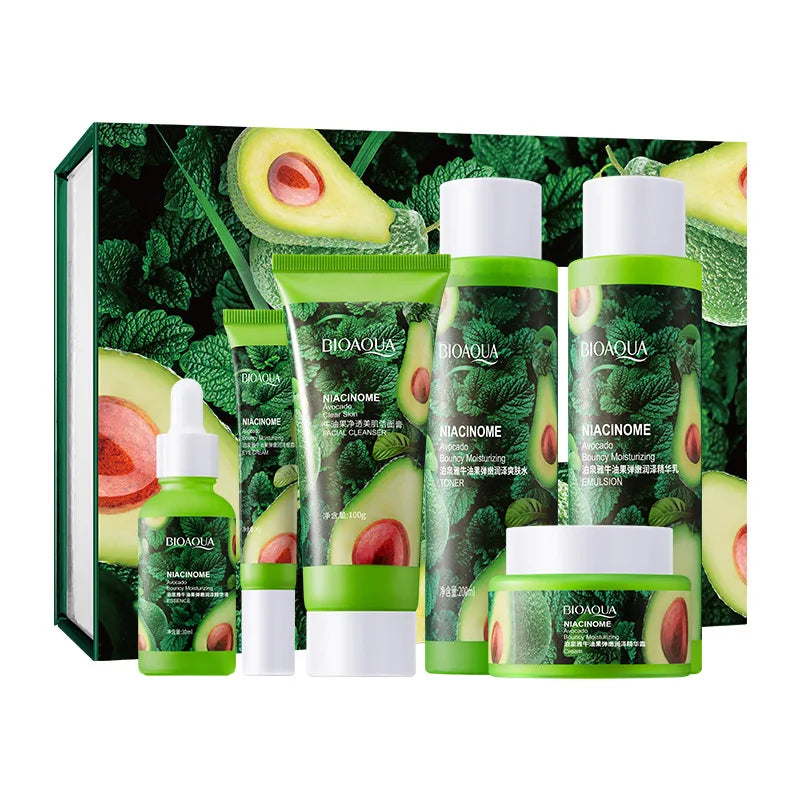 Avocado Moisturizing Six-Piece Set, Hydrating and Refreshing, with Premium Ingredients for Moisturizing Skin Care Vue