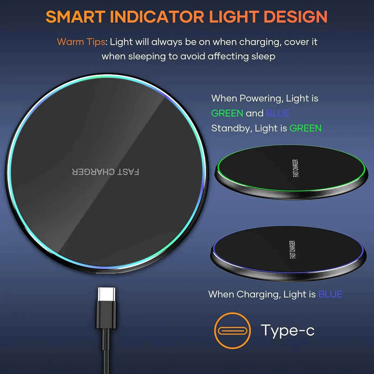 50W Wireless Charger For iPhone 13 12 15 16 Pro Xs Max Mini X Xr Induction Fast Charging Pad For Samsung S22 S21 s8 s9 s10 Note Vue