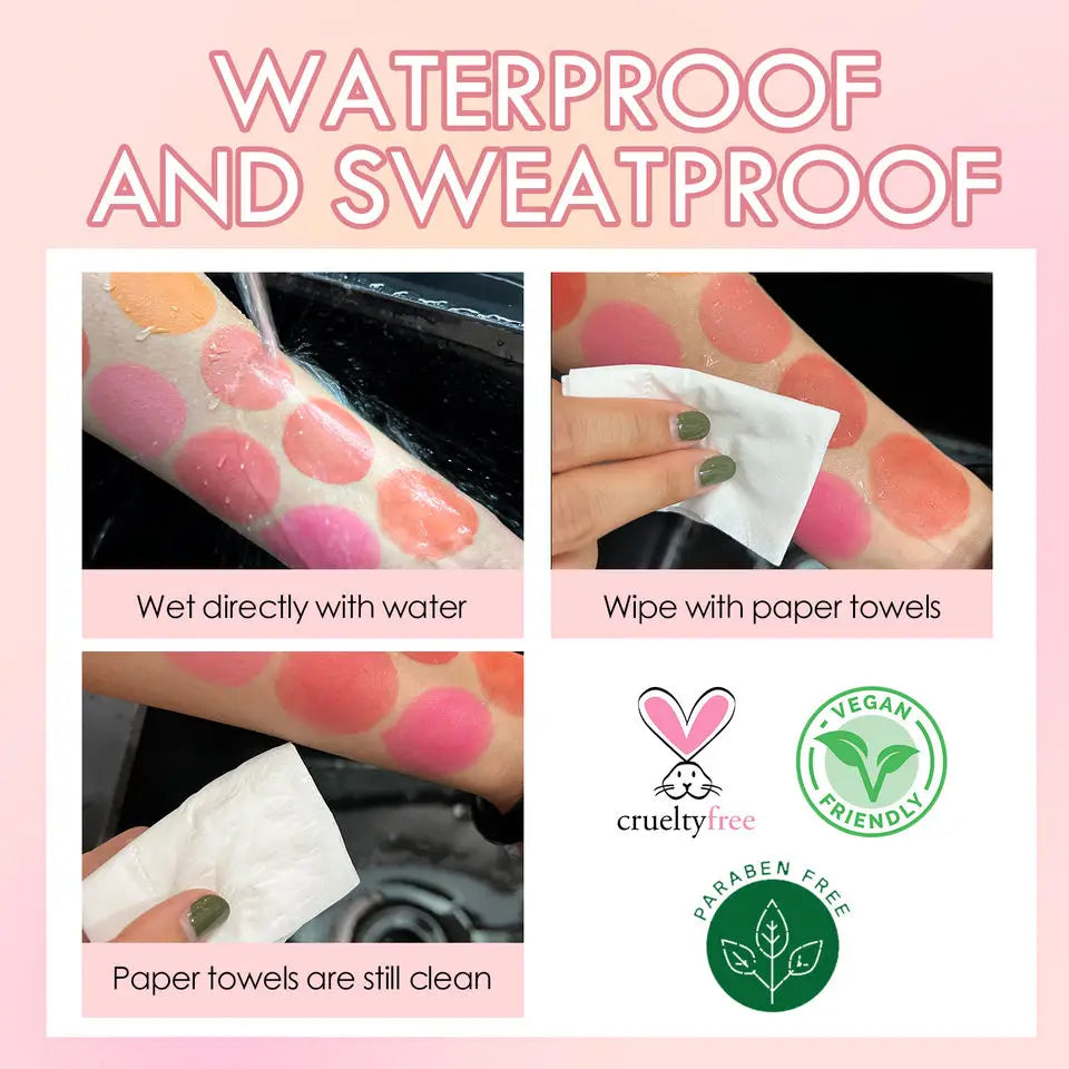 Liquid Blush Private Label Makeup Products Waterproof Cream Blusher No Logo Cosmetics Wholesale Items For Resale In Bulk 10pcs Vue