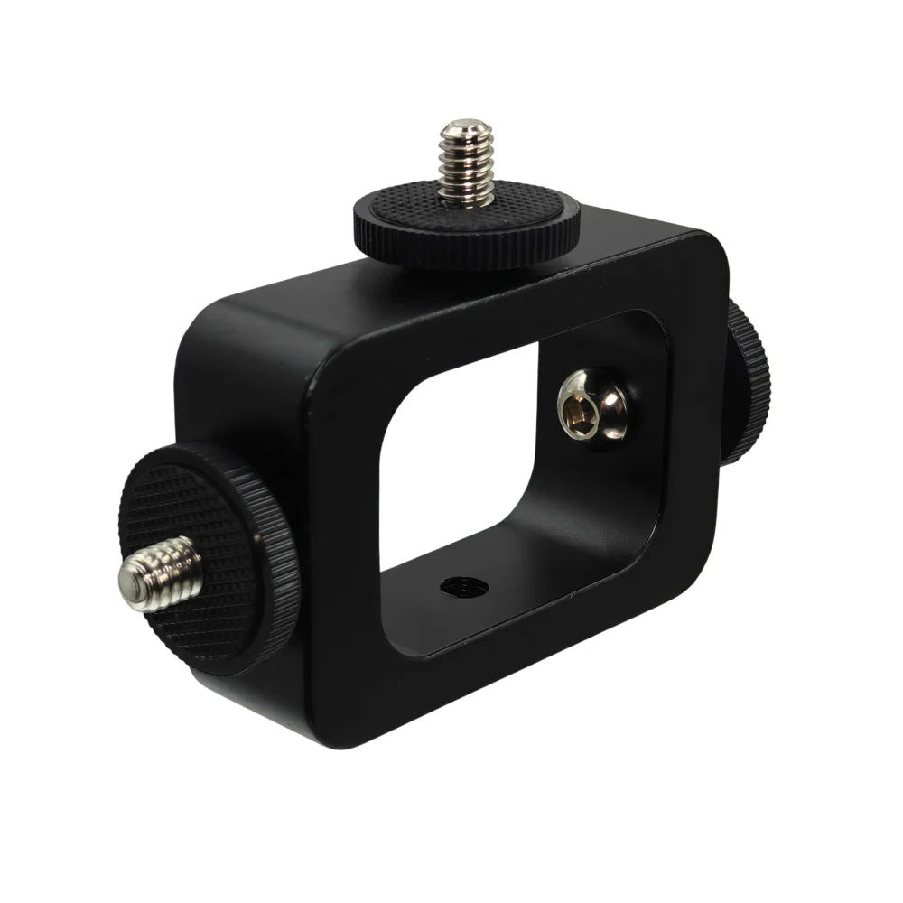 3 Position In 1 Holder Head Mount Flash Bracket Adapter Light Stand Holding 1/4 Screw For Gopro Dji DSLR Selfie Action Camera Vue