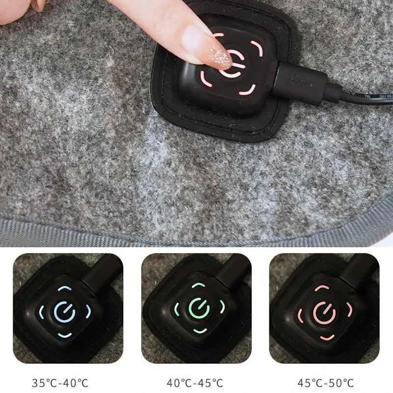 5V USB Electric Heated Blanket | 3-Speed Thermostat 160×80cm Electric Heated Blanket Vue