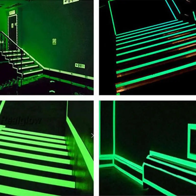 Glow in the Dark Safety Tape – Green Luminous Stage Tape Luminous Safety Tape Vue