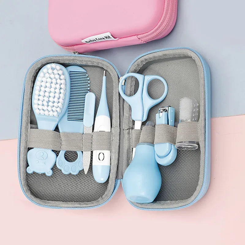 vvocci Child Care Cleaning Set Nail 8PCS Clippers Comb Massage Soft Bristle Brush Set Kit Vue
