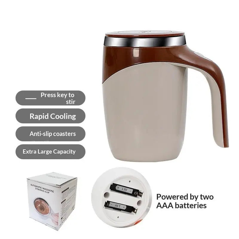 380ml Self Stirring Mug Automatic Magnetic Self Stirring Coffee Mug Travel Coffee Cup Insulated Rotating Mixing Cup〔CC11〕 Vue Coffee