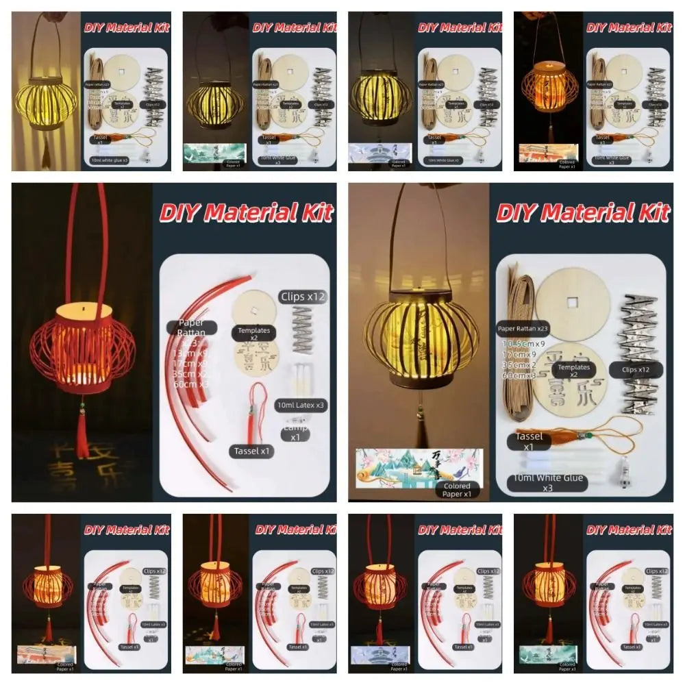 Portable DIY Festival Lantern Intricate Weaving Bright LED Luminous Vine Light Cell Battery Operated Easy Assembly Vue
