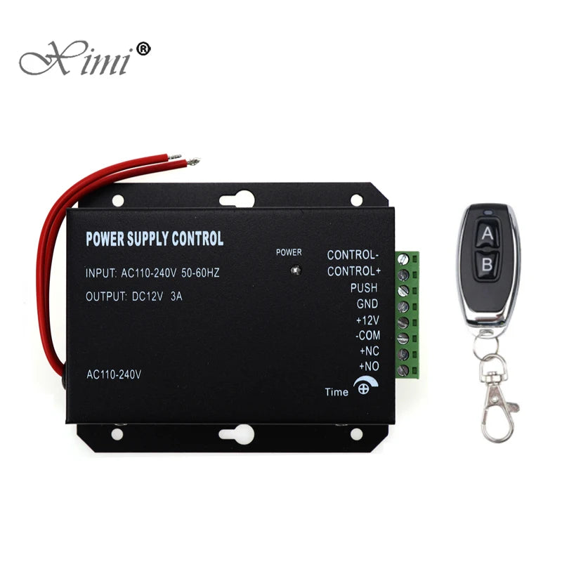 DC12V With Remote Control Door Access Control system Switch Power Supply 3A For Electric Lock RFID Fingerprint Access Control Vue