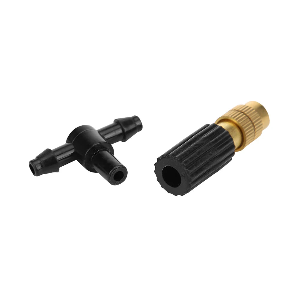 Adjustable Copper Misting Nozzles 4/7 Drip Irrigation – 5 Pack Irrigation Spray Nozzles Vue