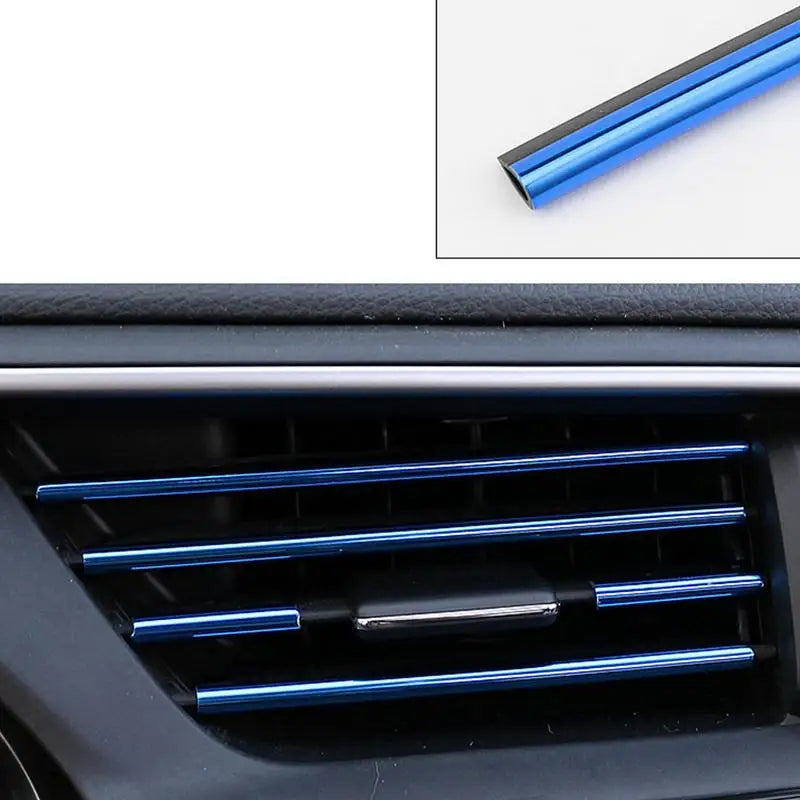 10-Pack Car AC Vent U-Shape Decorative Trim Clips | Dashboard Strip Car Interior Trim Vue