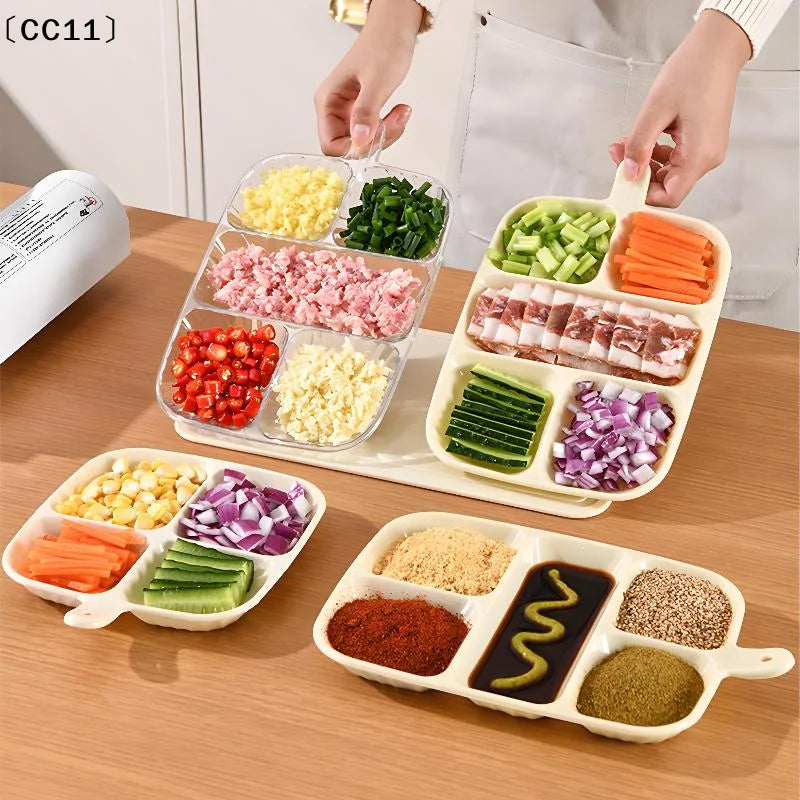 Scallion Ginger Garlic Side Dish Compartmentalized Storage Tray 5