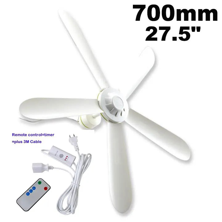5-Blade 27.5" Ceiling Fan 70cm 20W Ultra-Quiet Hanging Fan Ceiling Hanging Fan Vue green UK China Mainland
