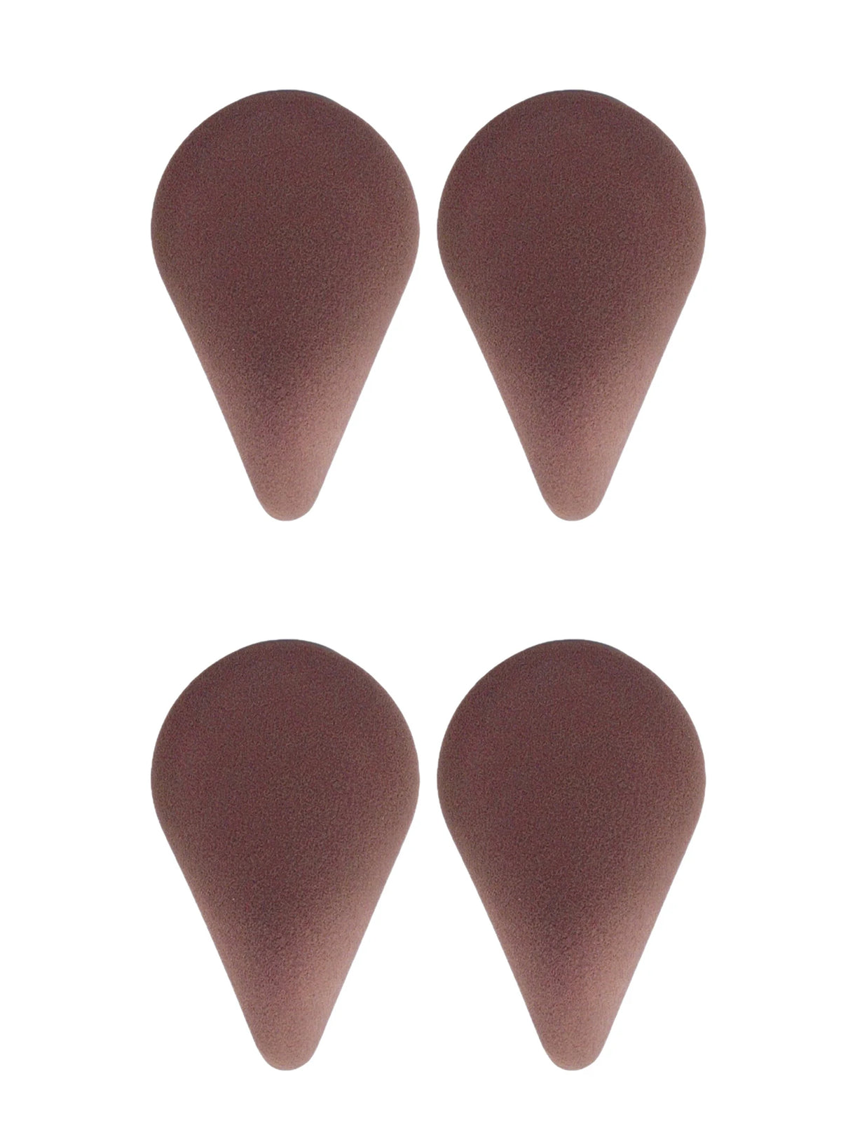 1/3/4pcs Brown Makeup Sponge Set, Super Soft Wet & Dry Dual-Use Foundation Puff, Travel Essentials Cheap Bulk Beauty Tools Vue 4pcs