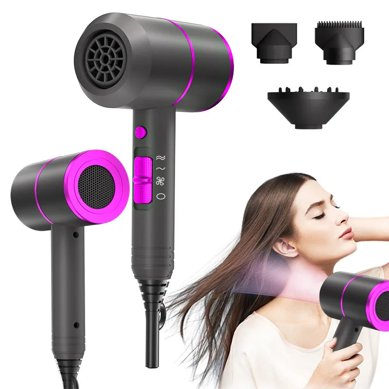 VoluVibe Ionic Hair Dryer with Diffuser & 2 Concentrators 1400W Ionic Hair Dryer Vue DARK GRAY United Kingdom