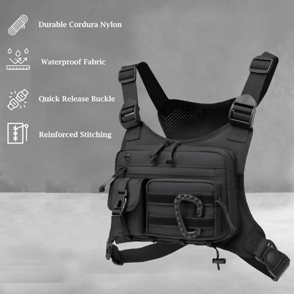 Spot Outdoor Tactical Chest Bag Running Riding Field Multifunctional Tactical Vest Vue