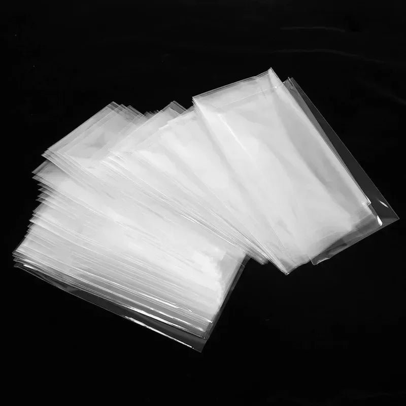 100pcs Clear Paper Money Sleeves Currency Sleeves and Holder Money Collection PVC Page of Paper Money Coin Album Holders Box Vue