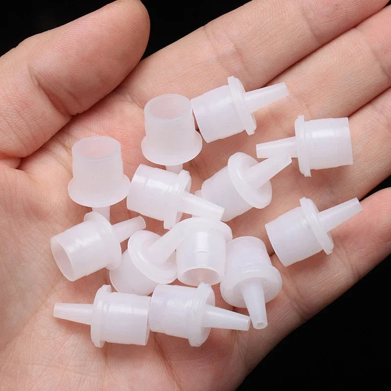 vvocci 20Pcs EyelashTools Individual Eyelashes Extension False Lash Glue Bottle Plug Adhesive Cup Nozzle Adhesive Holder Stopper Vue