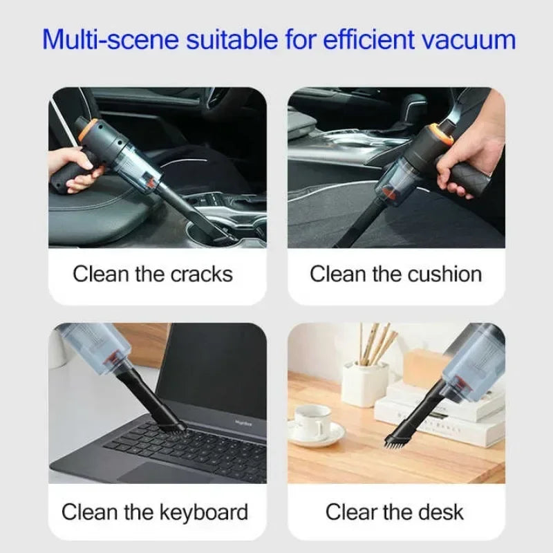 1/2/4PCS Car Vacuum Portable Small Vacuum Cleaner for Multi Purpose Vehicles Small Household Pump Handheld Car Vacuum Cleaner Vue