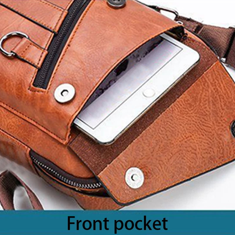 Classic Multi Pocket Sport Shoulder Bag Durable Water Resistant Nylon