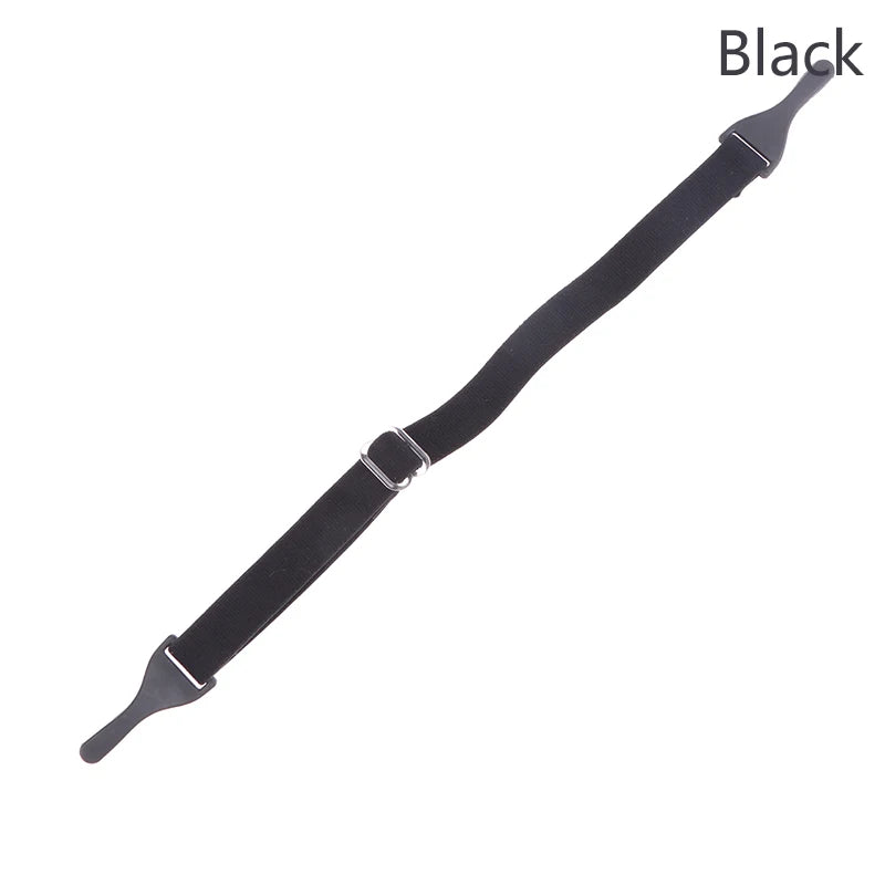 Removable Adjustable Eyeglasses Straps Chain Sunglasses Chains Sports Anti-Slip String Glasses Ropes Band Cord Holder Vue Black