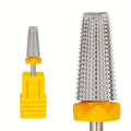 1/5Pcs 5 in 1 Ceramic Nail Drill Bit For Electric Drill Machine 3/32" Shank Milling Cutter Fast remove Acrylic or Hard Gel Vue Yellow