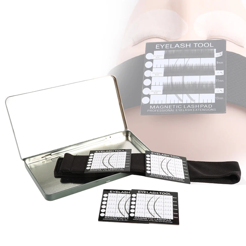 Magnetic Lash Pad Grafting Eyelash Headband Headscarf Forehead Towel Pad Eyelash Tablet Makeup Tool For Lash Extension Supplies Vue