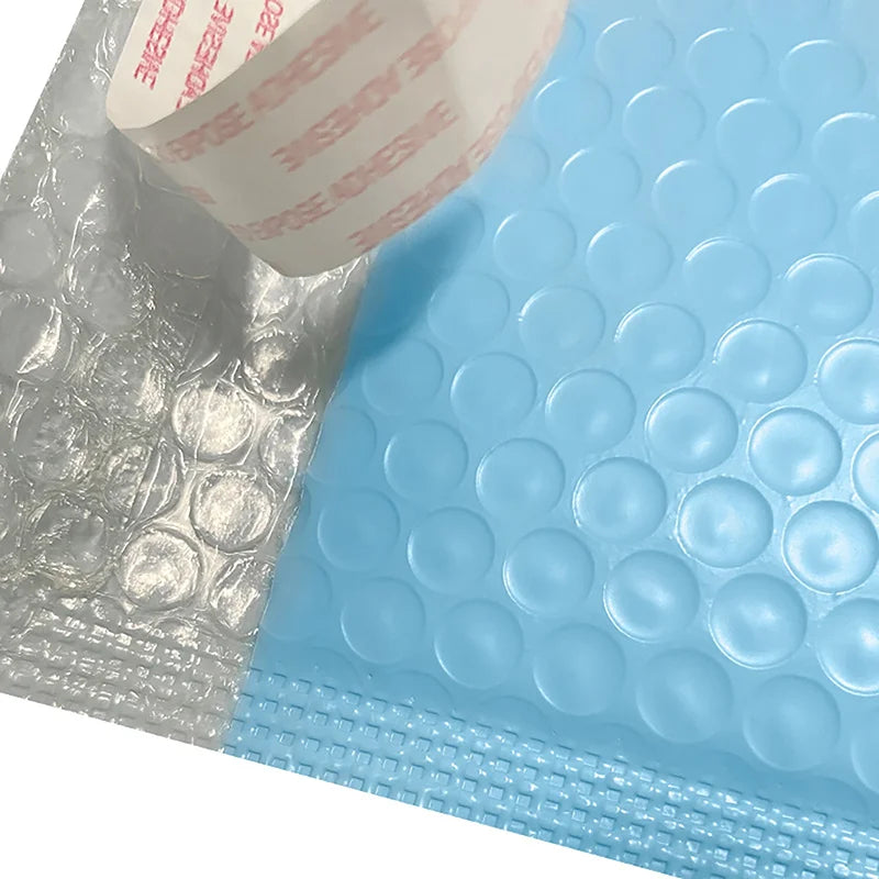 50Pcs Bubble Envelope Self Seal Blue Shipping Packaging Packing Bag Small Business Supplies Mailer Delivery Package Bags Office Vue