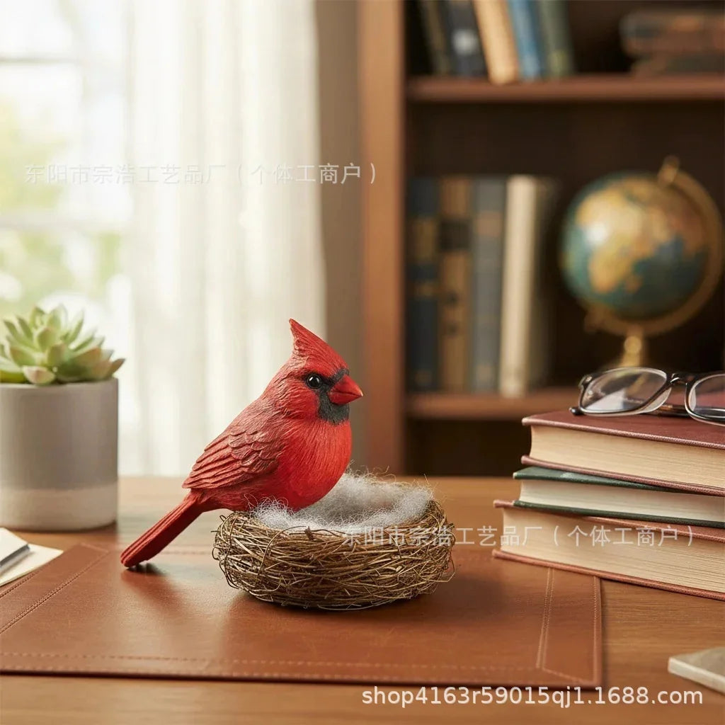 Bird Nest Figurine Resin Table Centerpiece Rustic Home Display Decor For Living Room Office Desk Gift For Women And Couples Vue