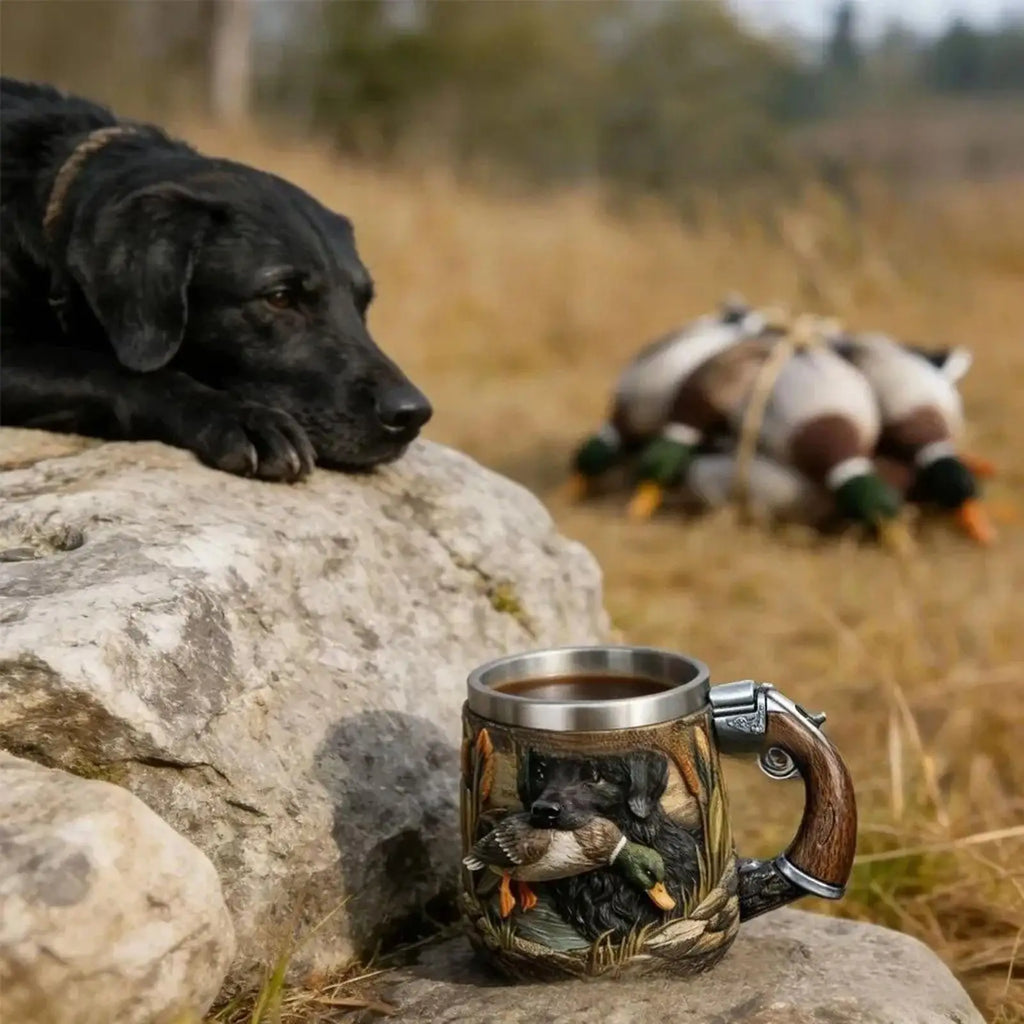 350ml Stainless Steel Insulated Mug Dog Theme Cold & Hot Beverage Cup for Home Camping Dorm Hotel Apartment Party Vue