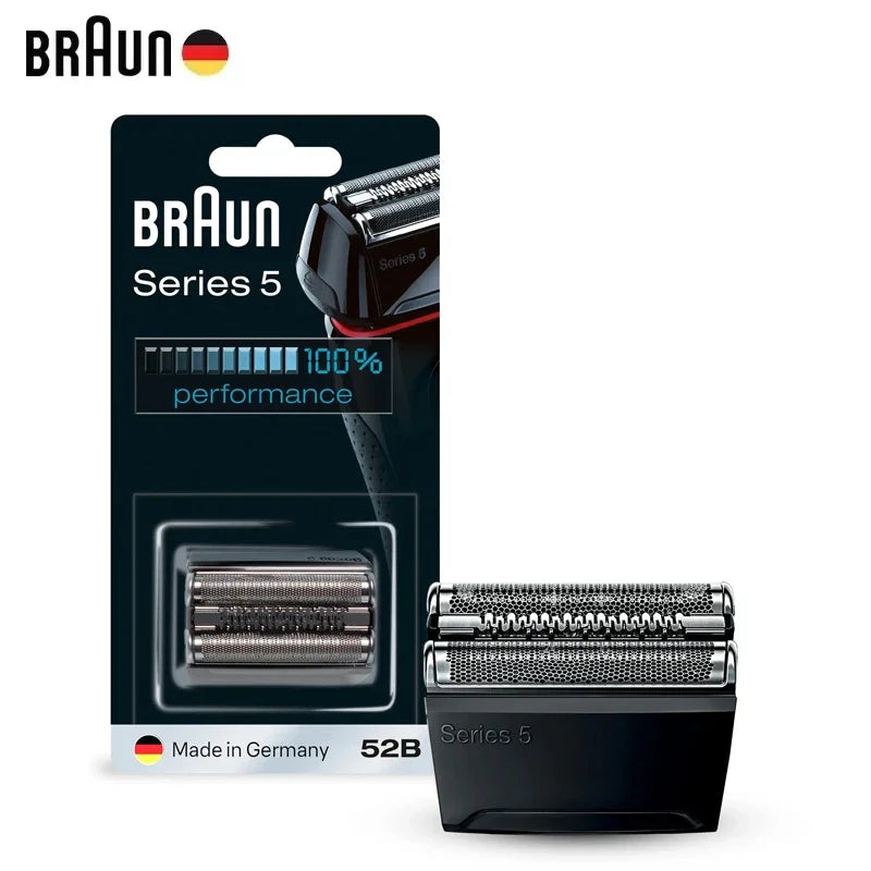 Braun Series 5 Replacement Heads Shavers Cutter Foil 52B Razor Blade for 5020S 5030S 5040S 5050CC 5070CC 5090CC Vue