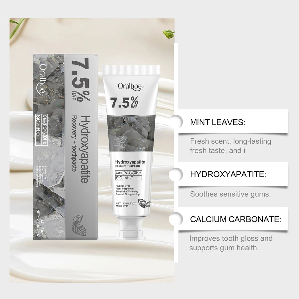 Hydroxyapatite Repair Toothpaste Cleaning Tartar Strengthen Tooth Enamel Breath Refreshing Oral Care Brightening Toothpaste 120g Vue