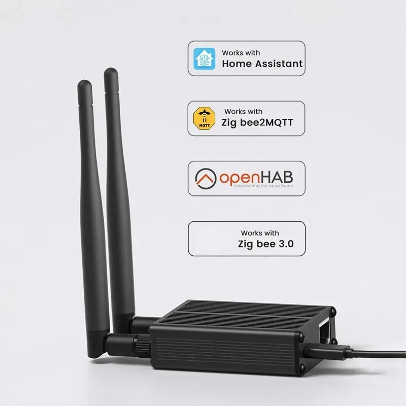 ETH-52P Zigbee 3.0 to Ethernet,USB,and WiFi gateway coordinator with PoE Zigbee2 MQTT,Home Assistant ZHA Openthread Vue