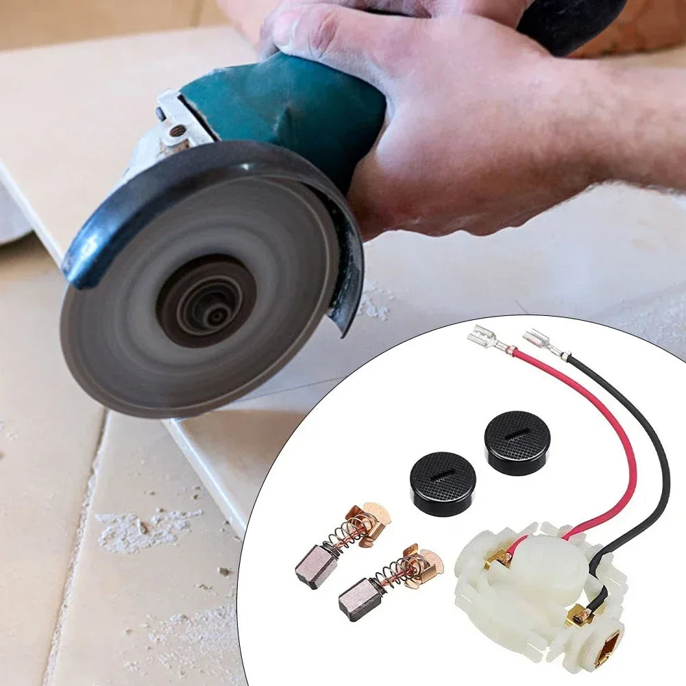 Carbon Brush Set Holder & Cap for CB430 BGA GA Angle Grinders Angle Grinder Brush Kit Vue China Mainland