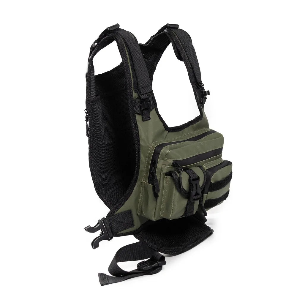 Spot, Hot Sale CS Outdoor Tactical Breast Bag Running Hydrating Sports Breast Bag Men's Breast Bag Vue