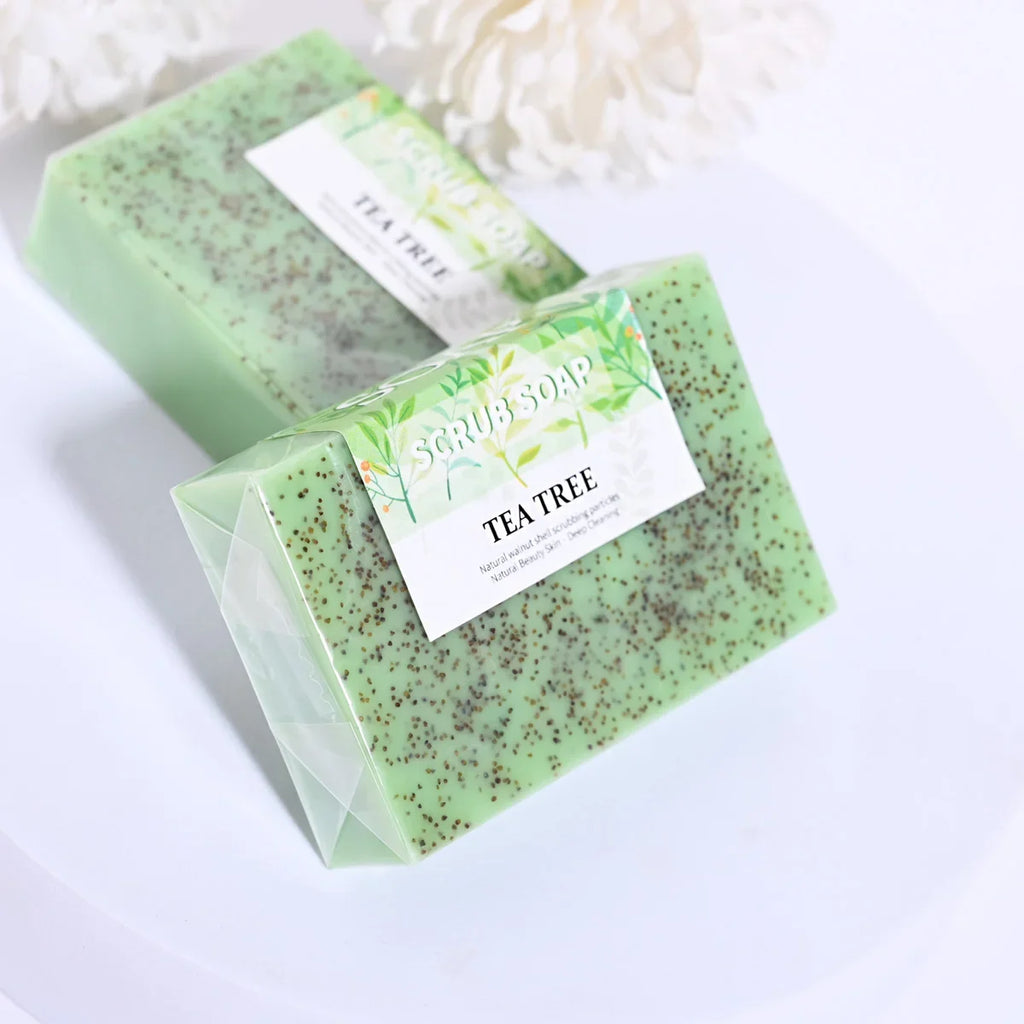 M+100G Best-Selling Exfoliating and Anti-Acne Natural Handmade Whitening Cream Tea Tree Oil Bubble Soap Vue