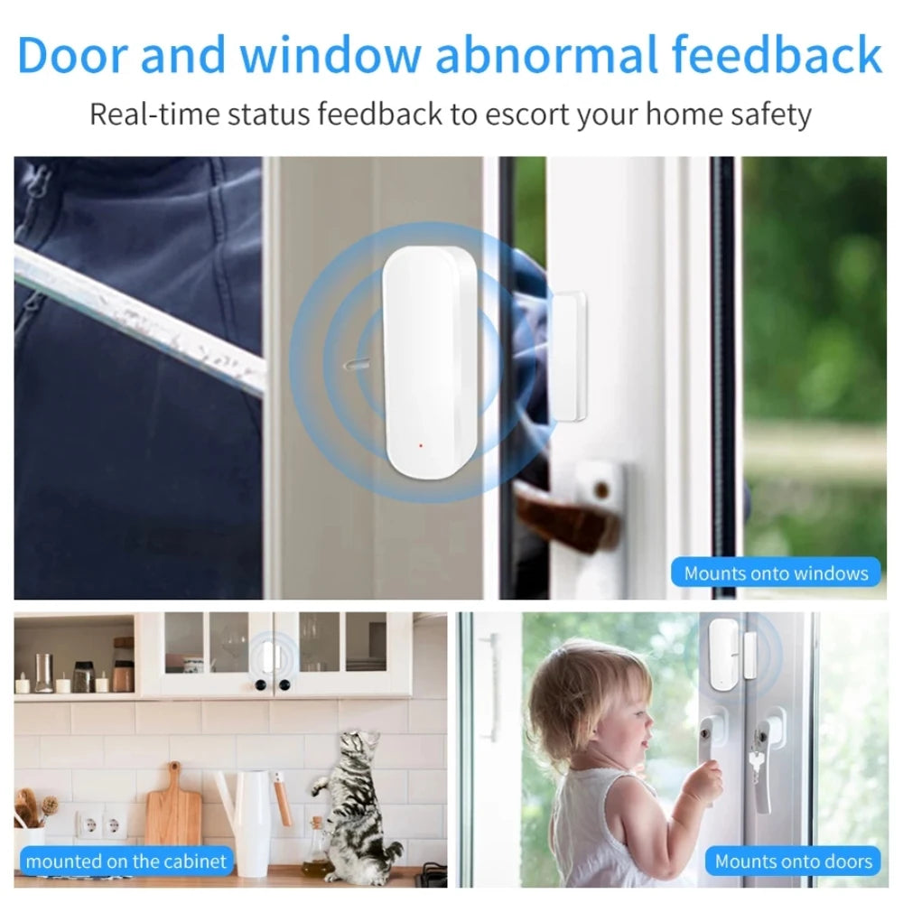 Door Window Sensor ZigBee Door Open Closed Detectors Smart Home Security Protection Alarm System Need Zigbee Gateway Vue