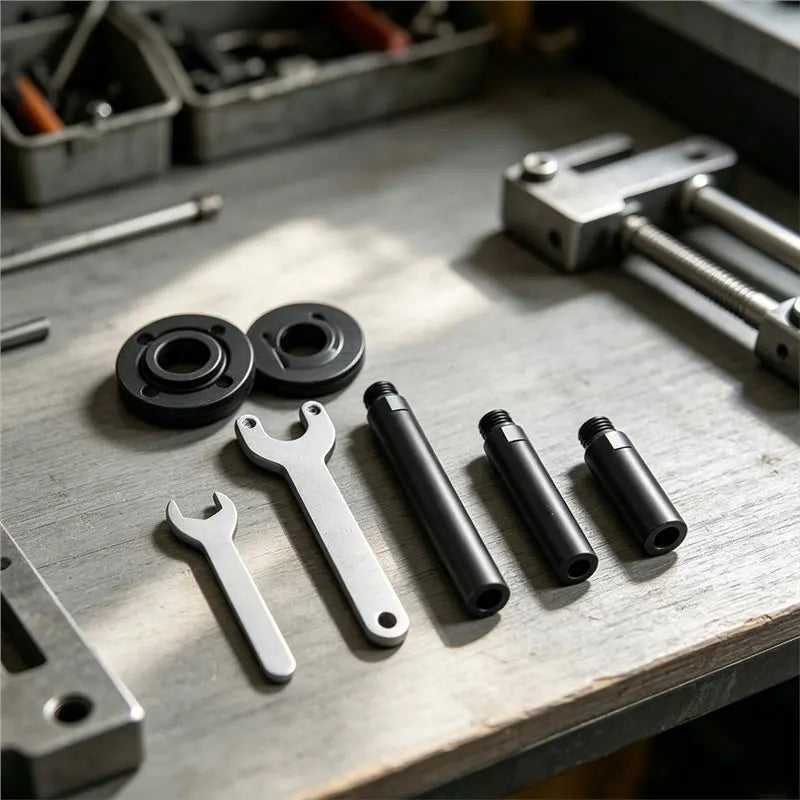 ABKW-Extension Rod Pressure Plates Wrenches Kit 5/8"-11 For Angle Grinder For Angle Grinders And Polishing Machines Tools Vue