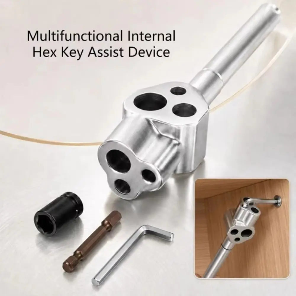 Heavy Duty Hexagonal Bit Adapter Extended Levers Design Torque Amplifier Multi-Function Hex Wrench Adapter Handle Extension Rod Vue