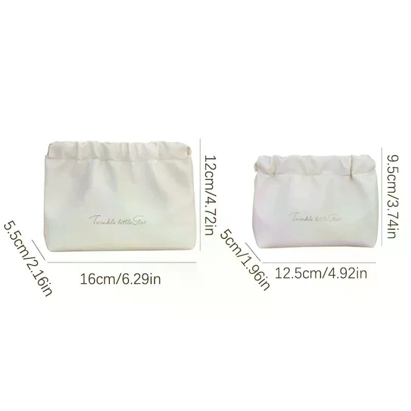 Portable Pouch Ladies Small Cosmetic Bags PU Simple Mini Lipstick