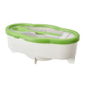 Transparent Microwave Pasta Cooker Non Sticking Heat Resistant Steaming Container With Strainer Large Capacity Vue Green