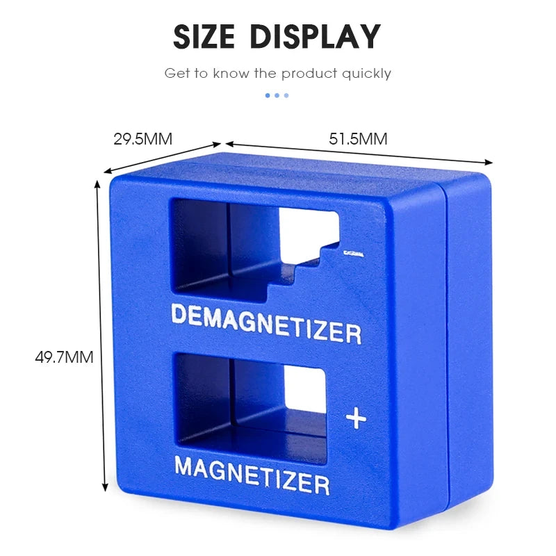 Screwdriver 2 in 1 Magnetizer Demagnetizer Professional Magnetizing Pickup Tool for Screw Driver Drill Bit Hand Tool Parts Vue